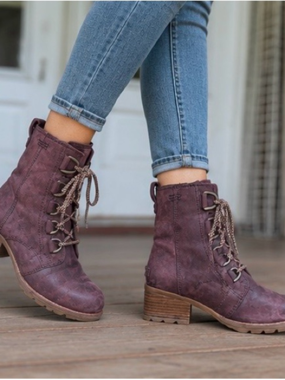 Sorel Cate Waterproof Lace Up Bootie GUC 8.5 - Picture 5 of 6